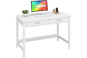 4NM 39.4" Small Desk with Wood Drawers: The Space-Saving Solution for Your Home Office
