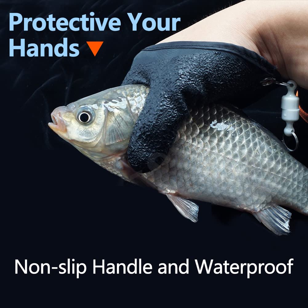 Kisbeibi 2Pcs Fishing Gloves with Magnet Release - Image 3