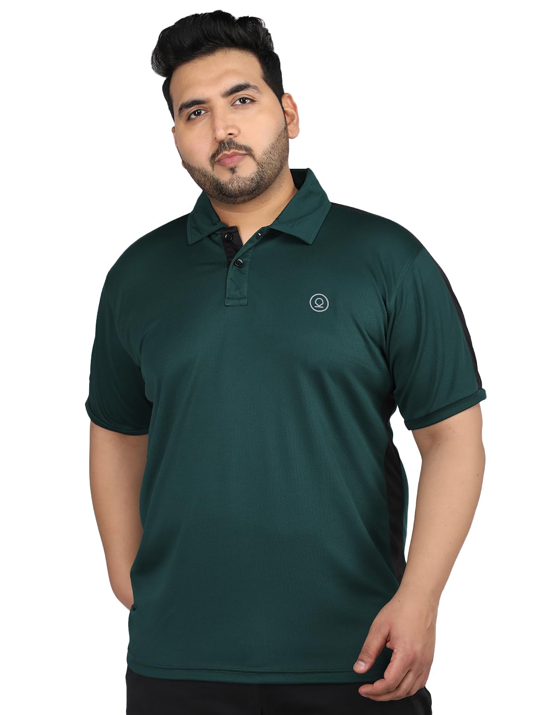 CHKOKKOMen's Polyester Regular Fit Polo T-Shirt