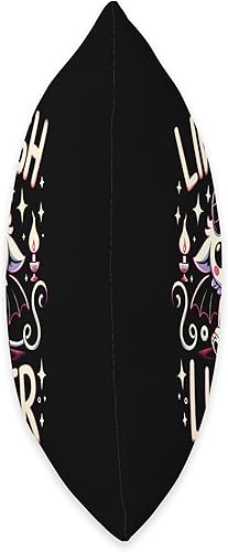 Miniatura 2 de Live Laugh Lucifer - Funny Devil Satan Statement Live Laugh Lucifer-Funny Humorístico Oculto Lindo Baphomet Juego de palabras almohada de 16 x 16