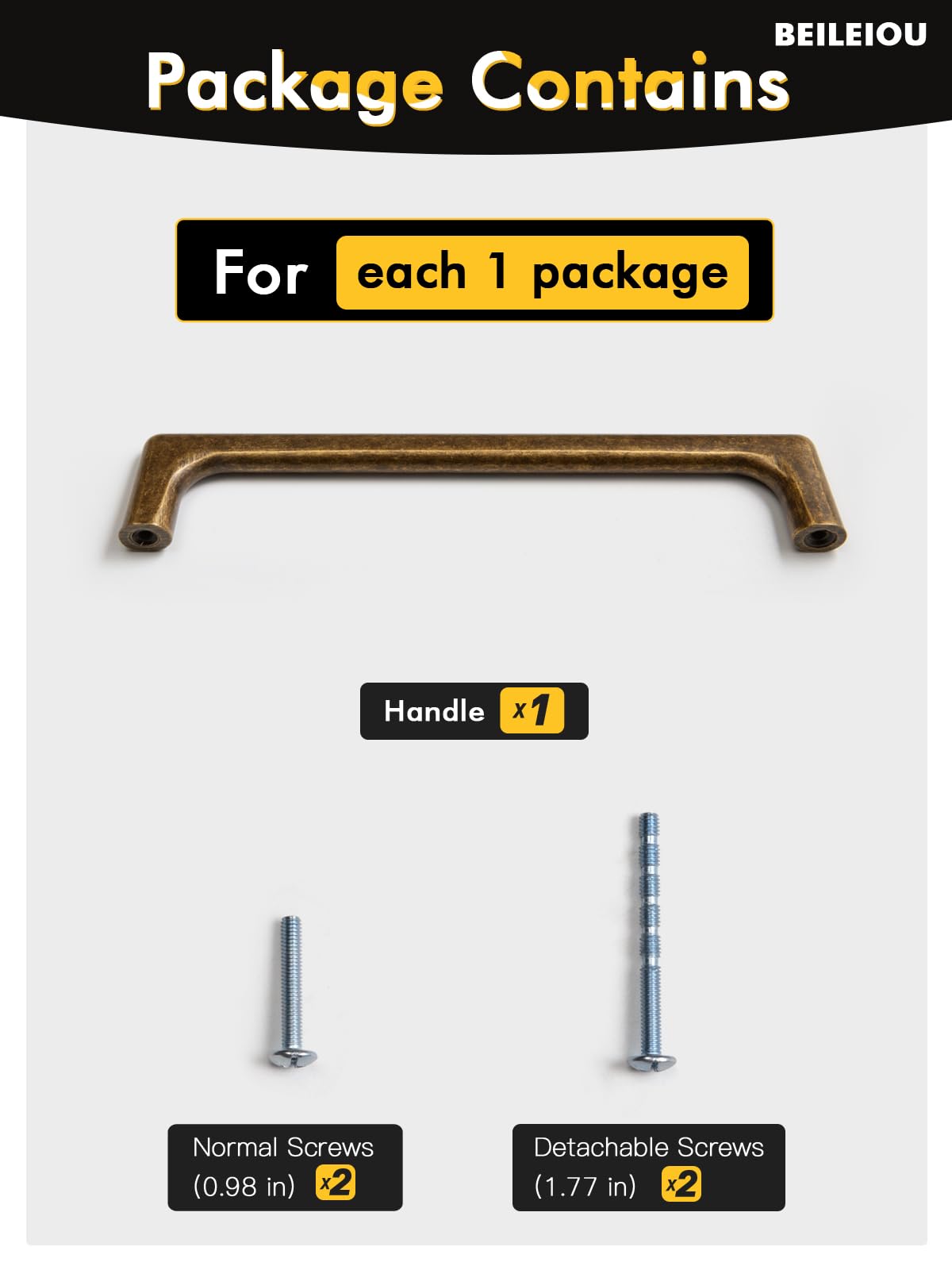 5er-Pack Antik Messing Schrankgriffe, 160mm Lochabstand, Vintage-Stil Griffe aus Zinklegierung, Möbelbeschläge für Küchenschränke, Badezimmerschränke und Kommoden (5, Antike Messing, 160mm)