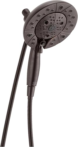 DELTA H2Okinetic In2ition - Ducha de mano doble 2 en 1 de 5 ajustes de pulverización con manguera y acoplamiento magnético bronce veneciano DELTA H2Okinetic In2ition - Ducha de mano doble 2 en 1 de 5 ajustes de pulverización con manguera y acoplamiento magnético bronce veneciano