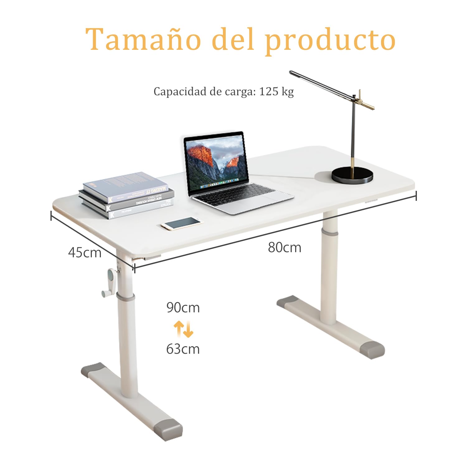 Escritorio Elevable, Mesa Regulable en Altura para Niños