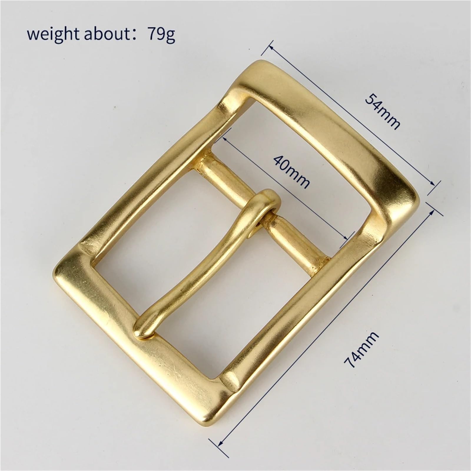 12 pcs Solid Brass 40mm Belt Buckle para Cinturones | Men's Waistband Head Single Pin Buckle For Leather Craft Belt Parts Webbing DIY Leather