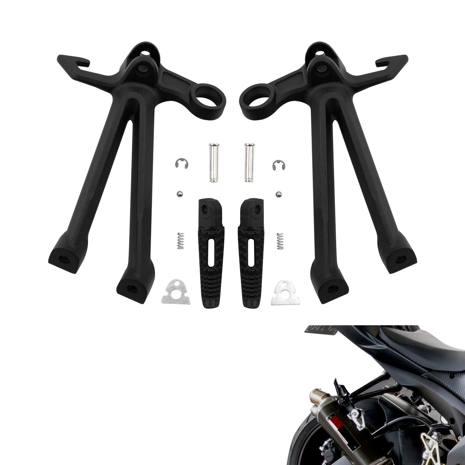 Amazon.com: TCMT Motorcycle Rear Passenger Foot Pegs Footrest