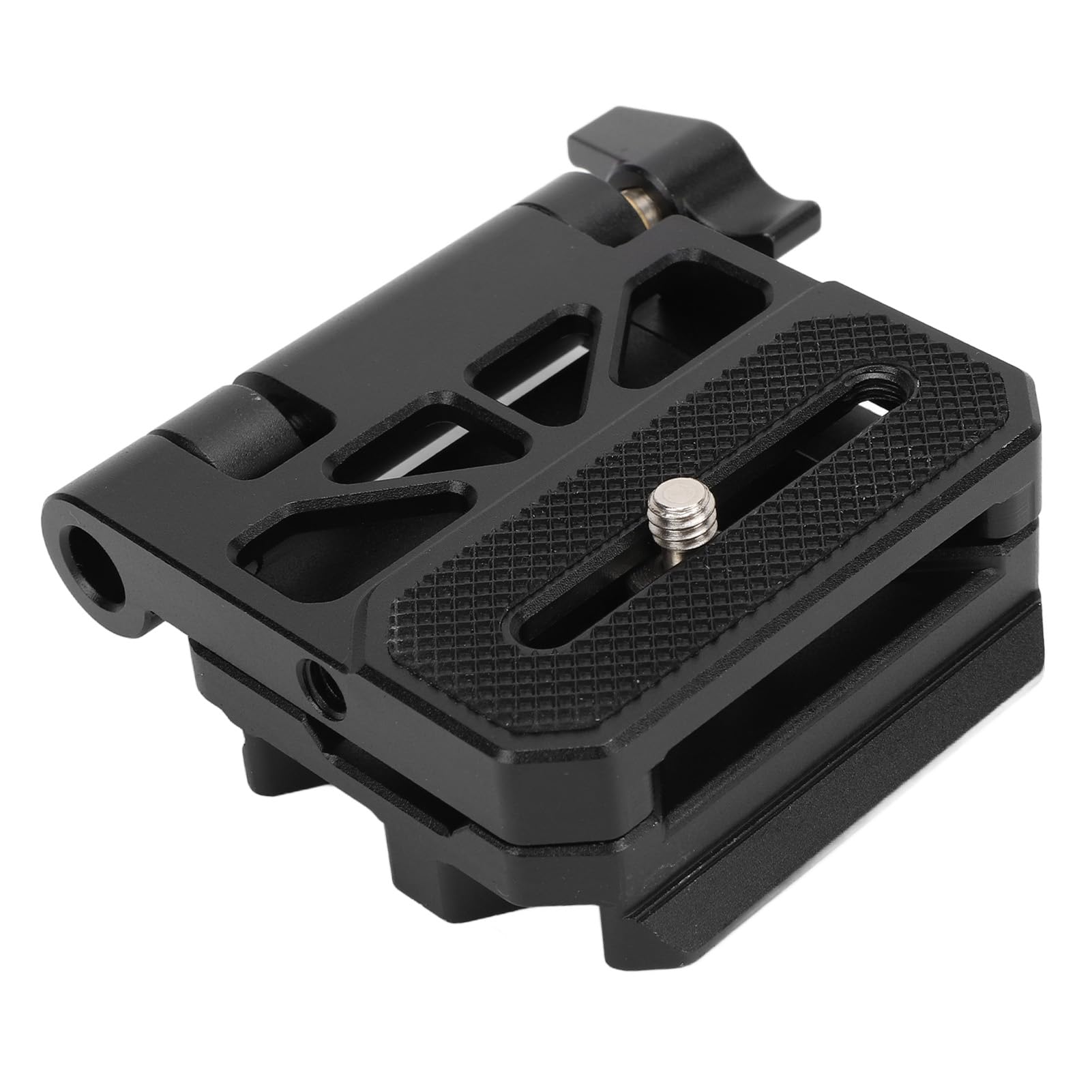 Piastra a sgancio rapido per fotocamera, adattatore di montaggio pieghevole universale, filettatura da 1/4 e 3/8 pollici, compatibile con testa a sfera per treppiede