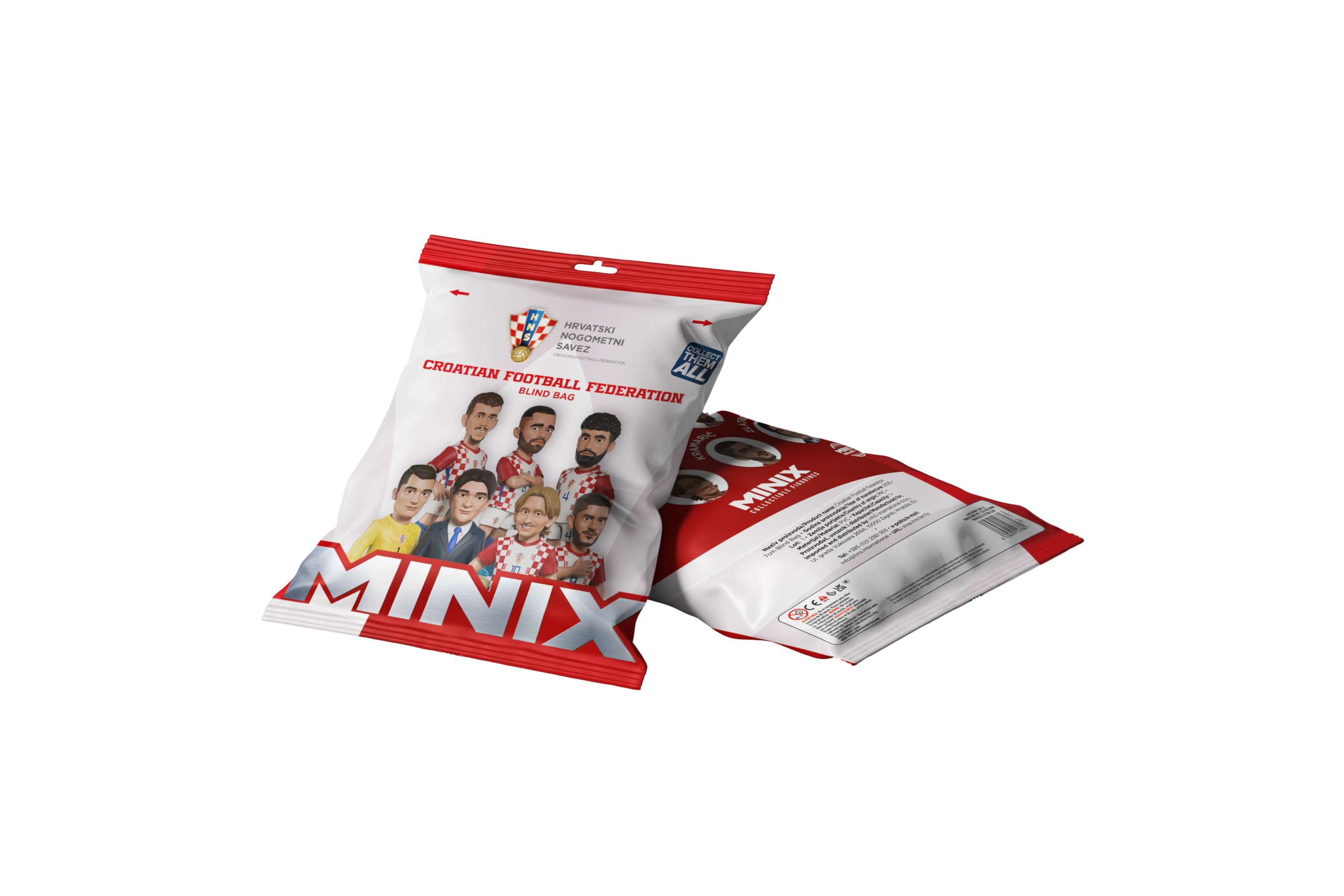 MINIX - World Cup Football Stars Mini Format - Internationale Teams B - Display Blind Bag Surprise - Sammel-Figuren 7cm