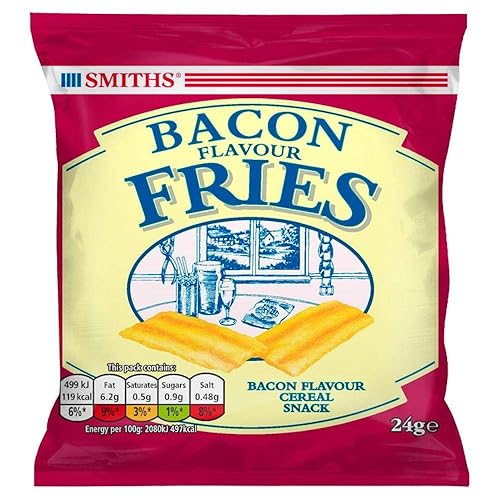 Smiths Bacon Snacks 24g x Case of 24 - Bacon - 24 g (Pack of 24)