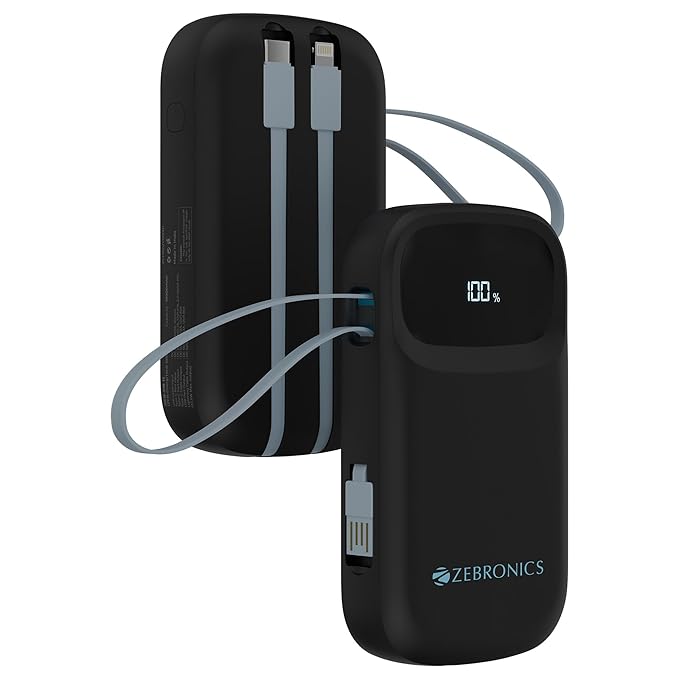 ZEBRONICS 10000mAh Power Bank