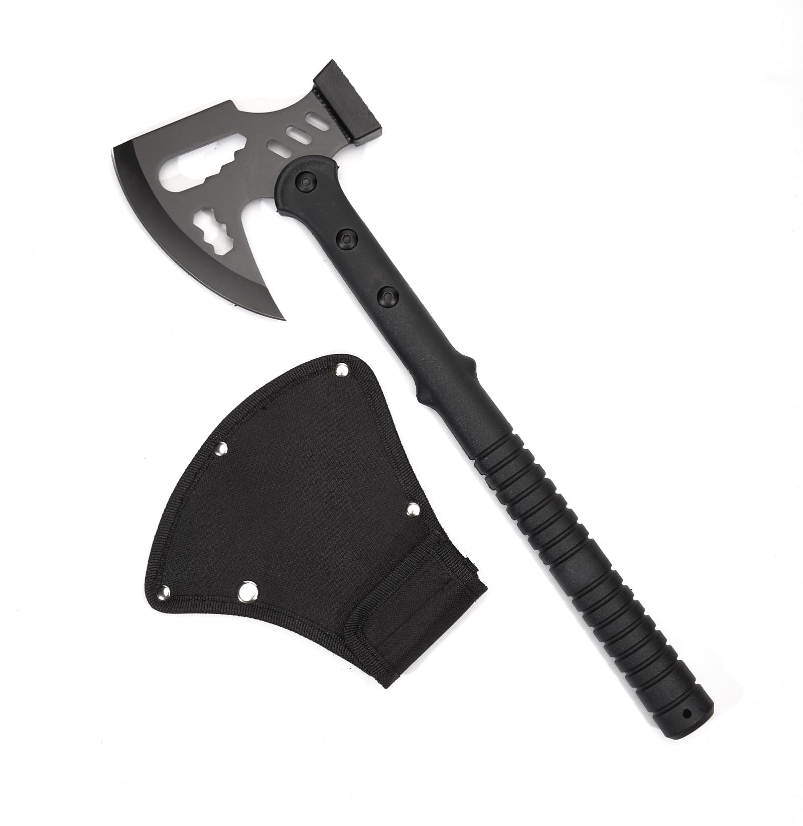 KHU Camping Axt Überlebensbeil Axt mit Scheide - Nylon Fiber Griff für Outdoor Jagd Wandern Camping Ausrüstung