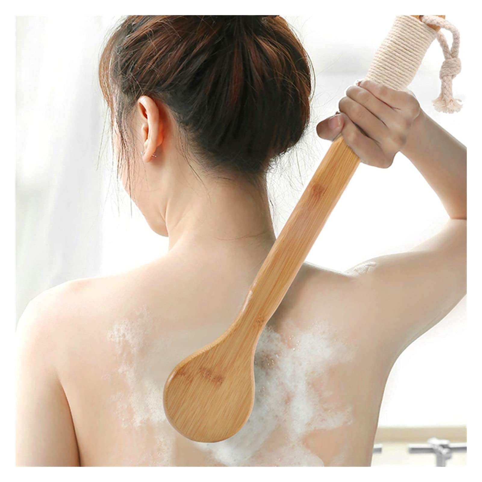 Prysznic Kobieta - Dedykowana szczoteczka do kąpieli dla dzieci Złuszczająca cyrkulacja krwi Prysznic Brus Kobieta Masaż Beauty Body Brush D30 Szczotka do kąpieli (kolor: czarny) (biały)