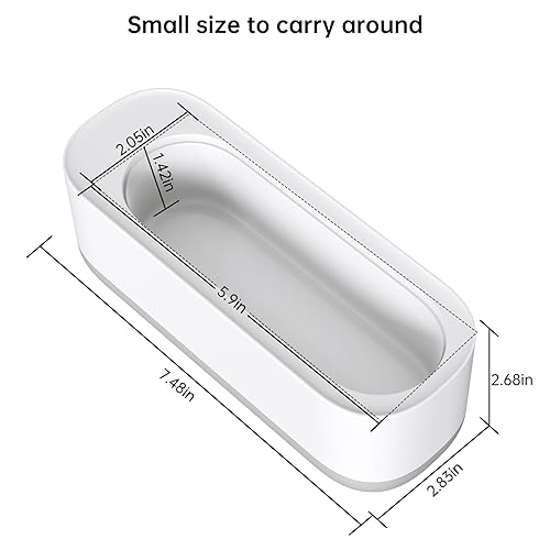 Miniatura 7 de Limpiador ultrasónico de joyería de alta frecuencia con vibración de 45 KHz, limpiador ultrasónico para joyas, anillos, aretes, collares, anteojos,