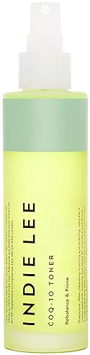 Indie Lee CoQ-10 Toner Mist - Tónico de imprimación sin secado con ácido hialurónico, pepino y aloe vera (4 onzas  4.2 fl oz)