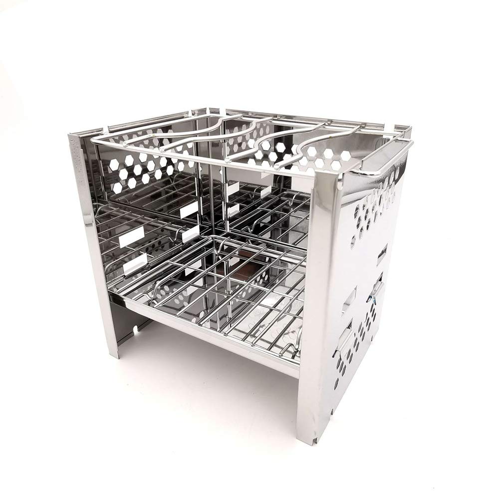 Grille Kempingowe Ze Stali Nierdzewnej Na Drewno, Kuchenka Piknikowa, Skłakuchenka Turystyczna, Grill Do Grillowania Na Świeżym Powietrzu