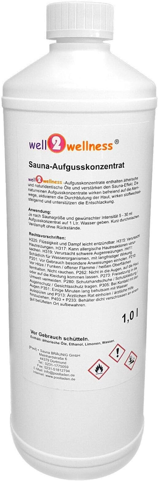 Well2wellness® Sauna Infusion Concentrate Jasmin 1,0 L