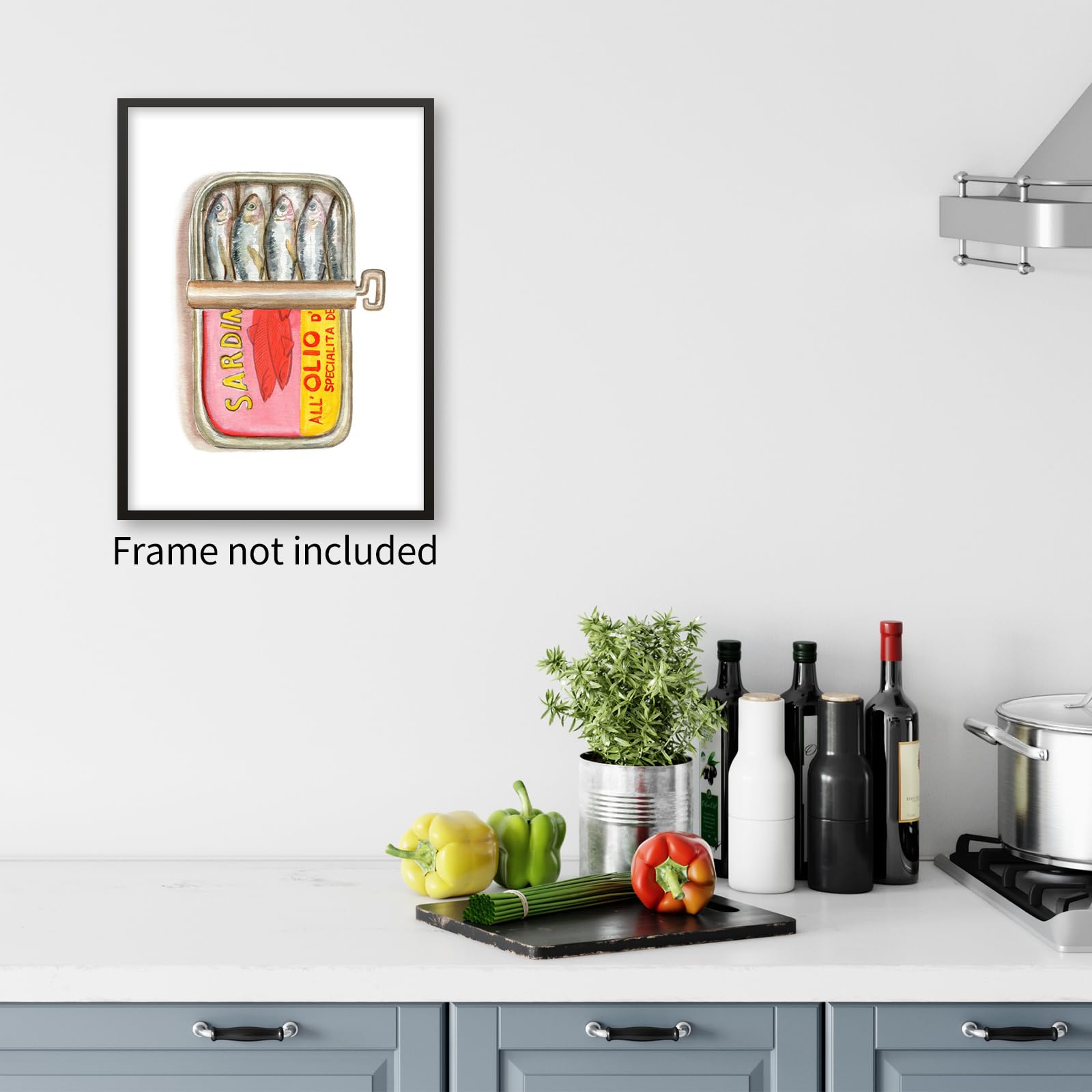 Poster Déco Cuisine Humour Cornichon - 30,5x40,6 Cm, Impression Sur Toile, Sans Cadre, Décoration Murale Amusante - 4