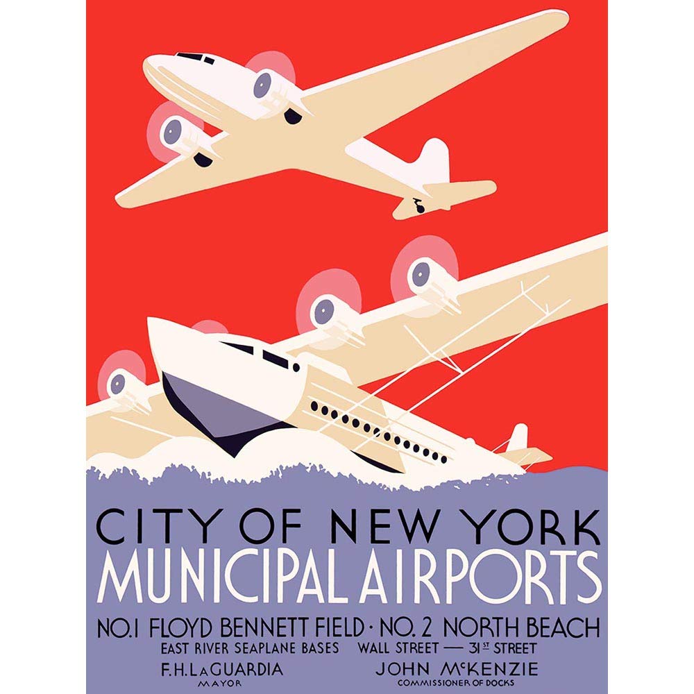 Wee Blue Coo Vintage Advert Travel Transport New York City Art Print Poster Wall Decor 12X16 Inch