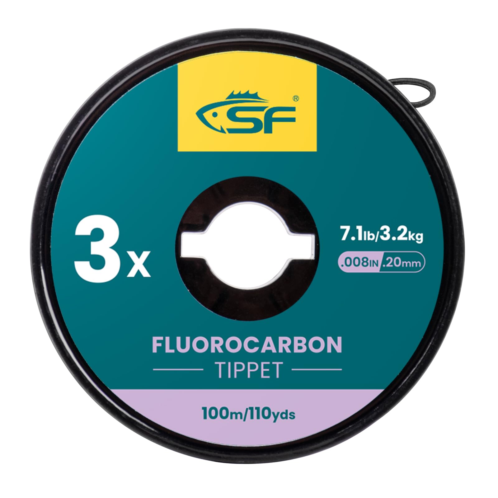 SF Clear Fluorocarbon Tippet Line Fly Fishing Tippets Leaders Trout Line 100M # 3X
