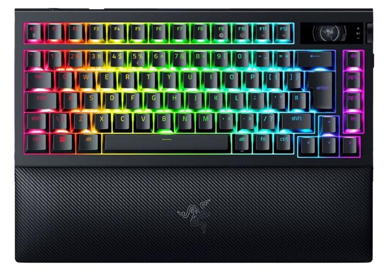【4/6迄】Razer レイザー BlackWidow V4 Pro 75% Razer BlackWidow V4 Pro 75% - Teclado para jogos de troca a quente
