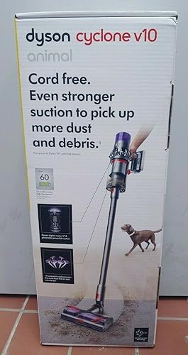 Dyson Cyclone V10 - Aspiradora inalámbrica con diseño animal + garantía del fabricante + manguera de extensión de liberación rápida + cepillo de