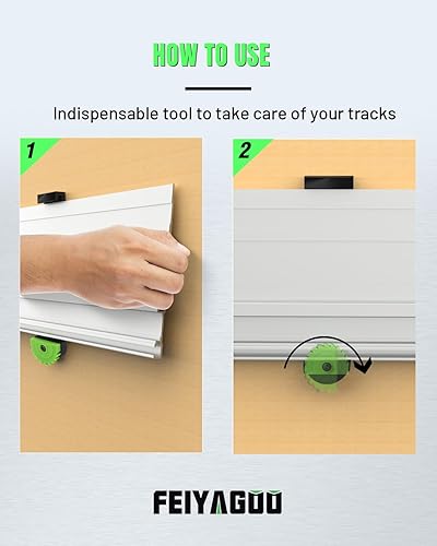 Miniatura 7 de Estante para riel de guía, soportes de riel de guía, montaje en riel guía de sierra de pista, organizador de guía de sierra de pista, paquete de 2