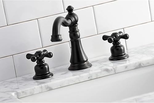 Miniatura 5 de Kingston Brass FSC1970AX American Classic - Grifo de baño amplio, color negro mate