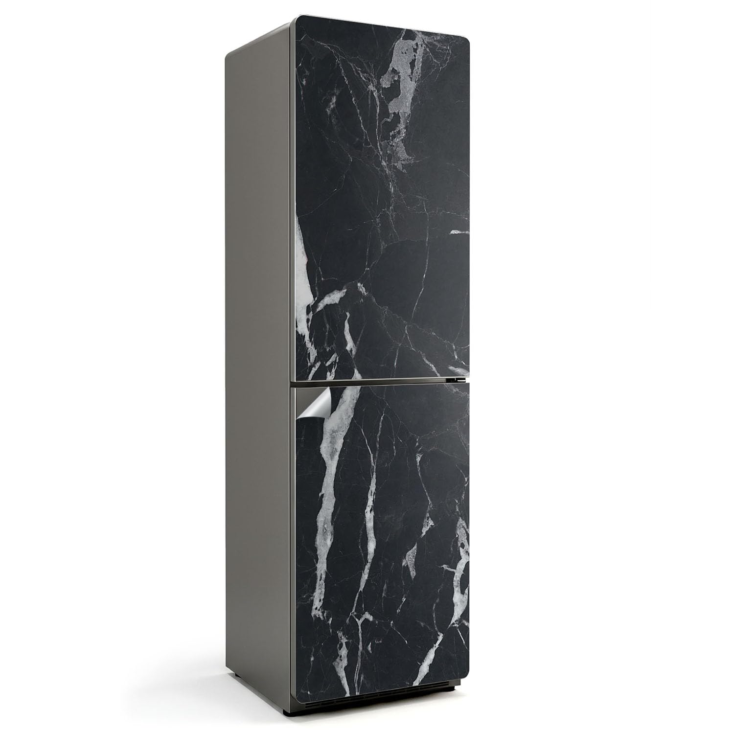 Sticker frigo marbre 60x205 cm autocollant de cuisine design