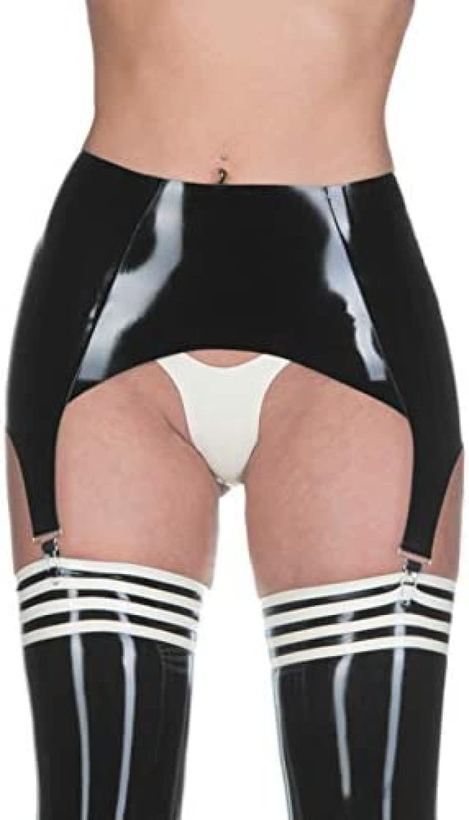 latex garter belt Latex Garter Belt 8 Straps main image 0