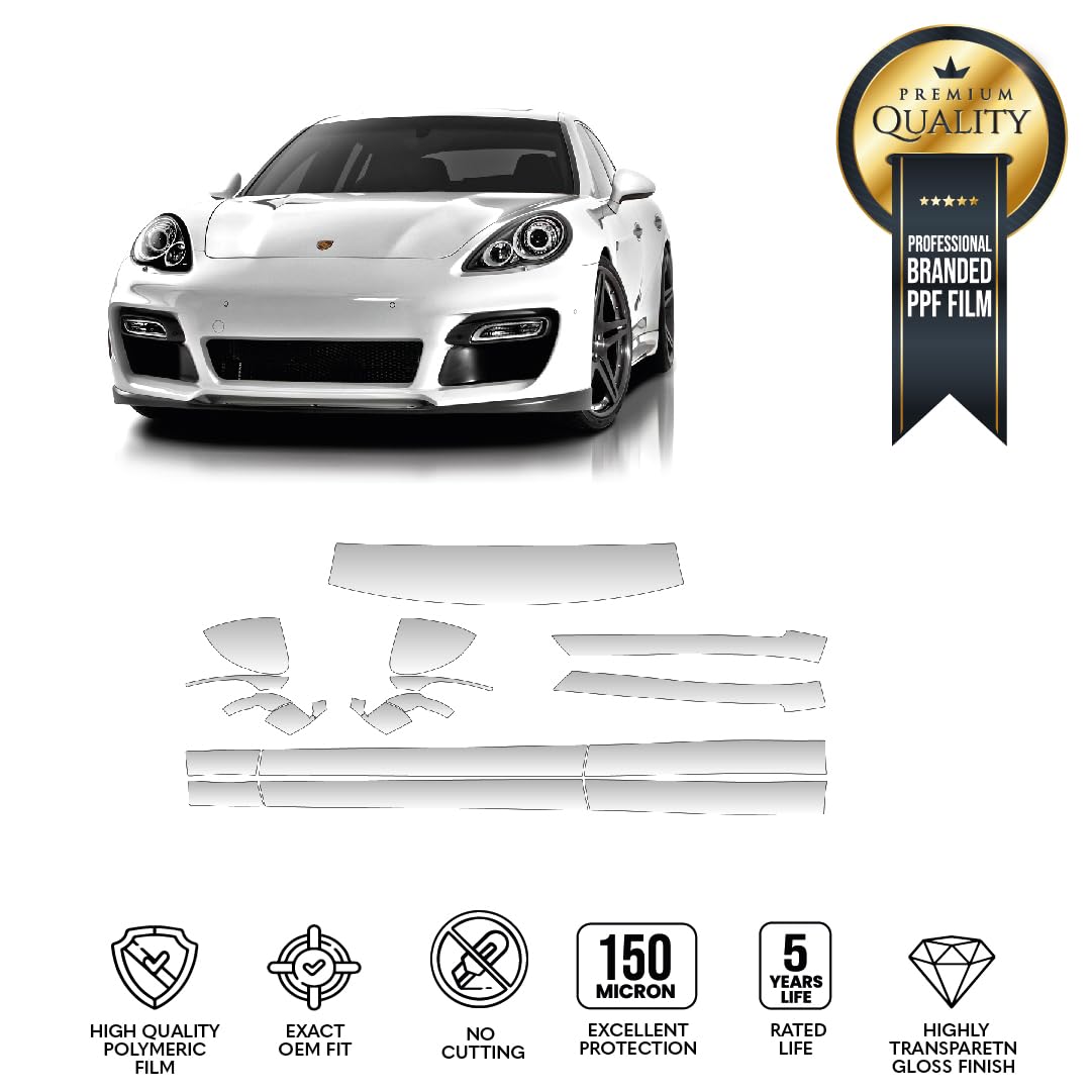 Winyl PPF/Vinyl Protector/Pre-Cut PPF Car Szablony Kompatybilny z Porsche Panamera 2017 Turbo S E-Hybride (boki)
