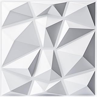 12Pack 50 * 50cm Decorative 3D Wall Panels in Diamond Design