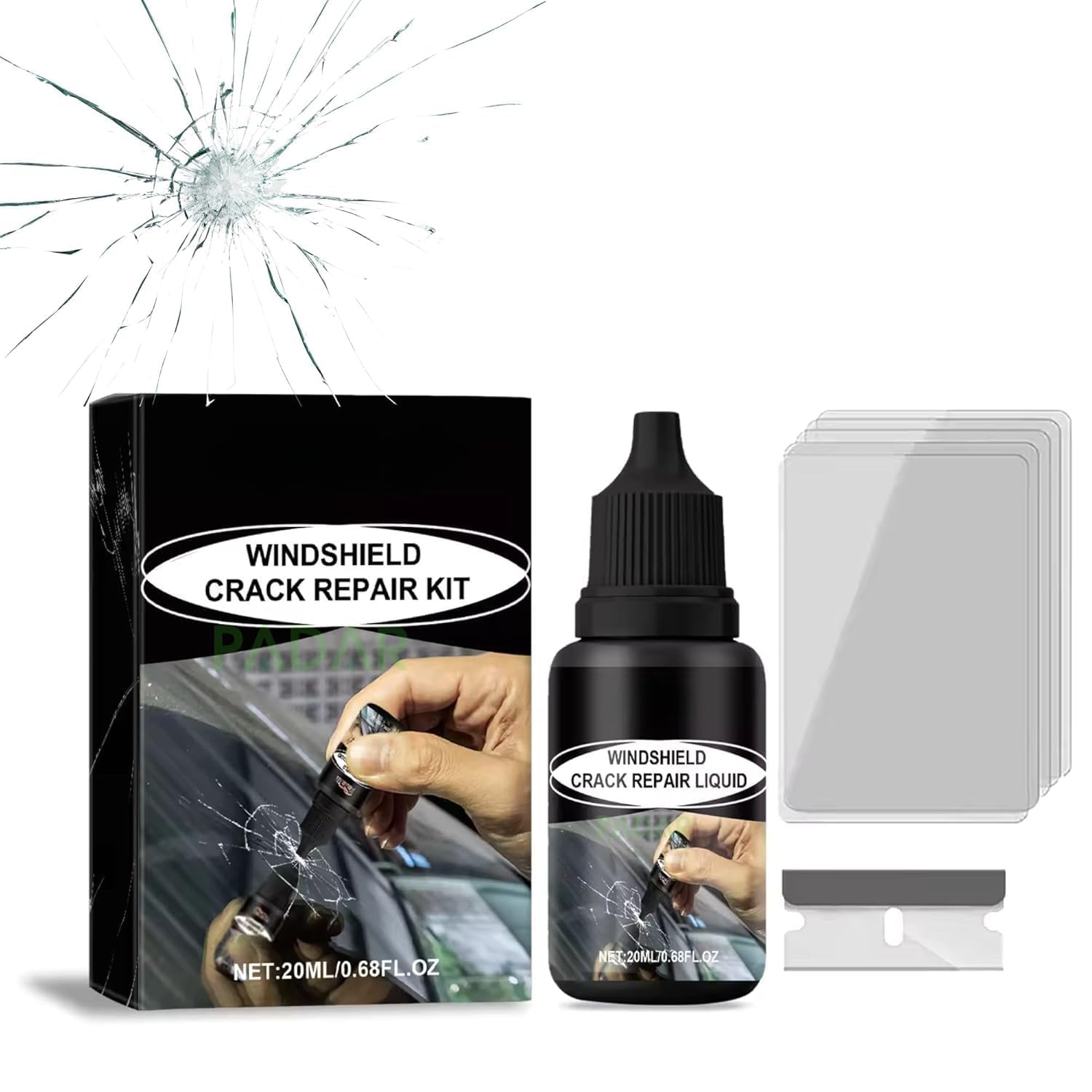 Latest Car Windshield Crack Repair Kit, Glass Repair Liquid for Cracks for Fix Auto Windshield Glass Cracks, Car WindowGlass Repair Tool Set for Quick and Easy Auto Scratch Fix-picture-35