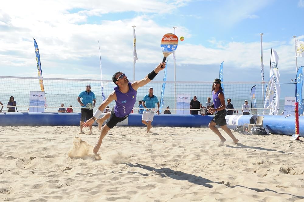 Raquette de plage Tennis balles souples légère résistante jeux plein air mer plage jardin enfants adultes