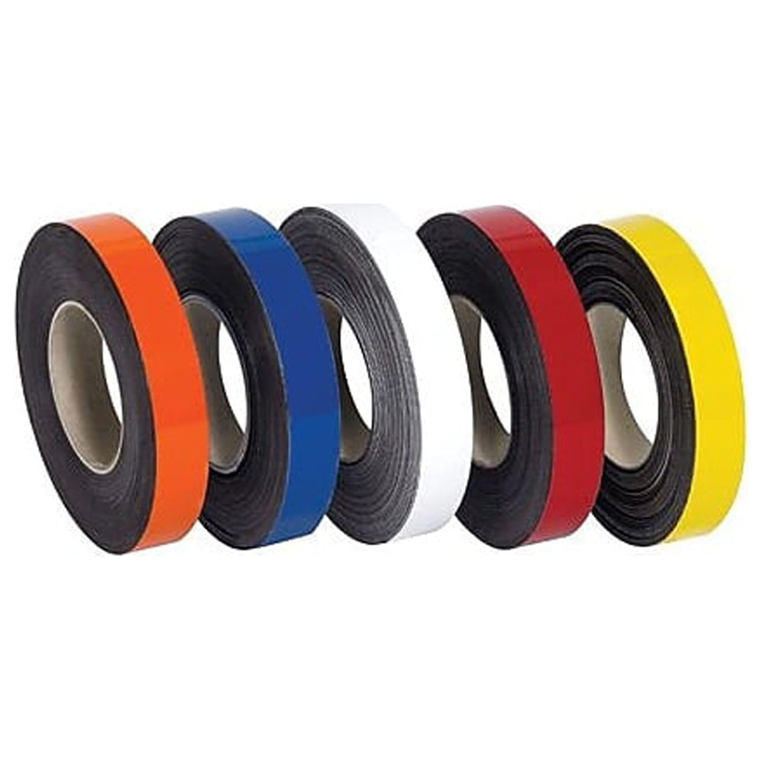 1 in. x 50 ft. Orange Warehouse Labels - Magnetic Rolls