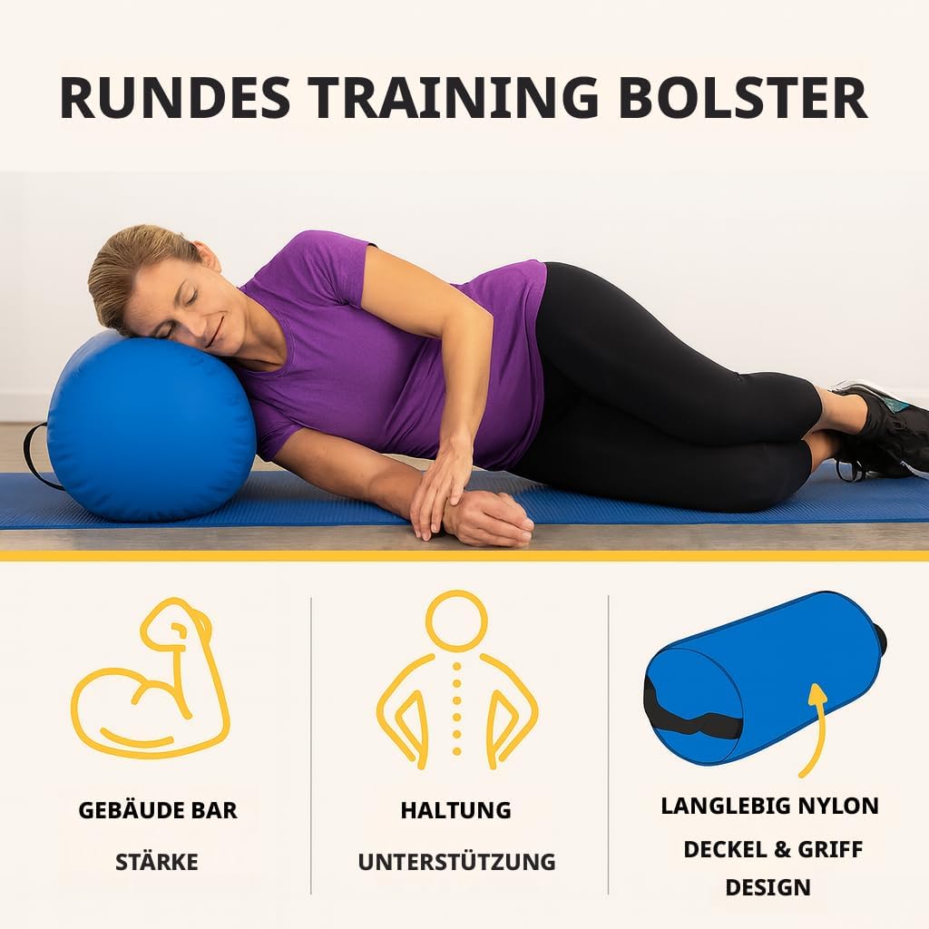 60/75/90 cm Air Matte Rolle Aufblasbare Gymnastik Fass Track Roll-Pad, Air Roller Gymnastik Rolle Turnen mit Elektrischer Luftpumpe, Campus Yoga Cheerleading Fitness Training
