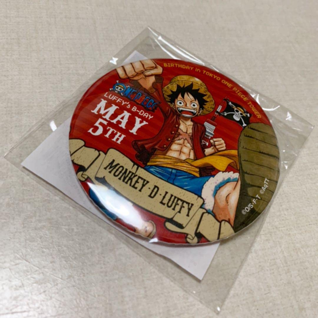 Amazon.co.jp: 東京ワンピースタワー バースデー缶バッジ ルフィ 