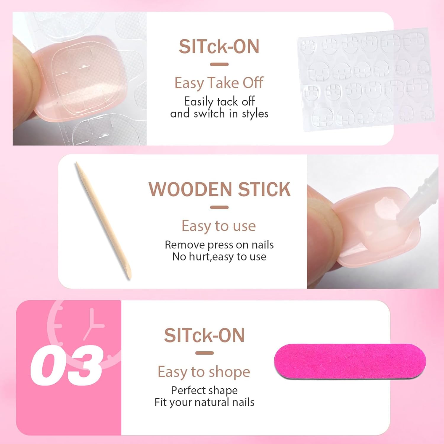 240PC Nude Pink Square Press on Nails Short Fake Nail, Short Press on Nails Square Nude Glue on Nails Full Cover Artificial Fingernail Girls Kids Acrylic Nails Press Nail with Glue Adhesive Tabs