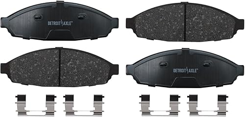 Miniatura 478 de Detroit Axle - Pastillas de Freno Delantero para Ford Fusion Lincoln MKZ Zephyr Mercury Milan Mazda 6, Pastillas de Freno Cerámica Reemplazo