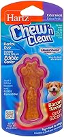 Vista 1 de Hartz Chew N Clean Dental Duo Dog Chew Toy, Extra Small, Bacon Flavor (9 pack) (Bundle)