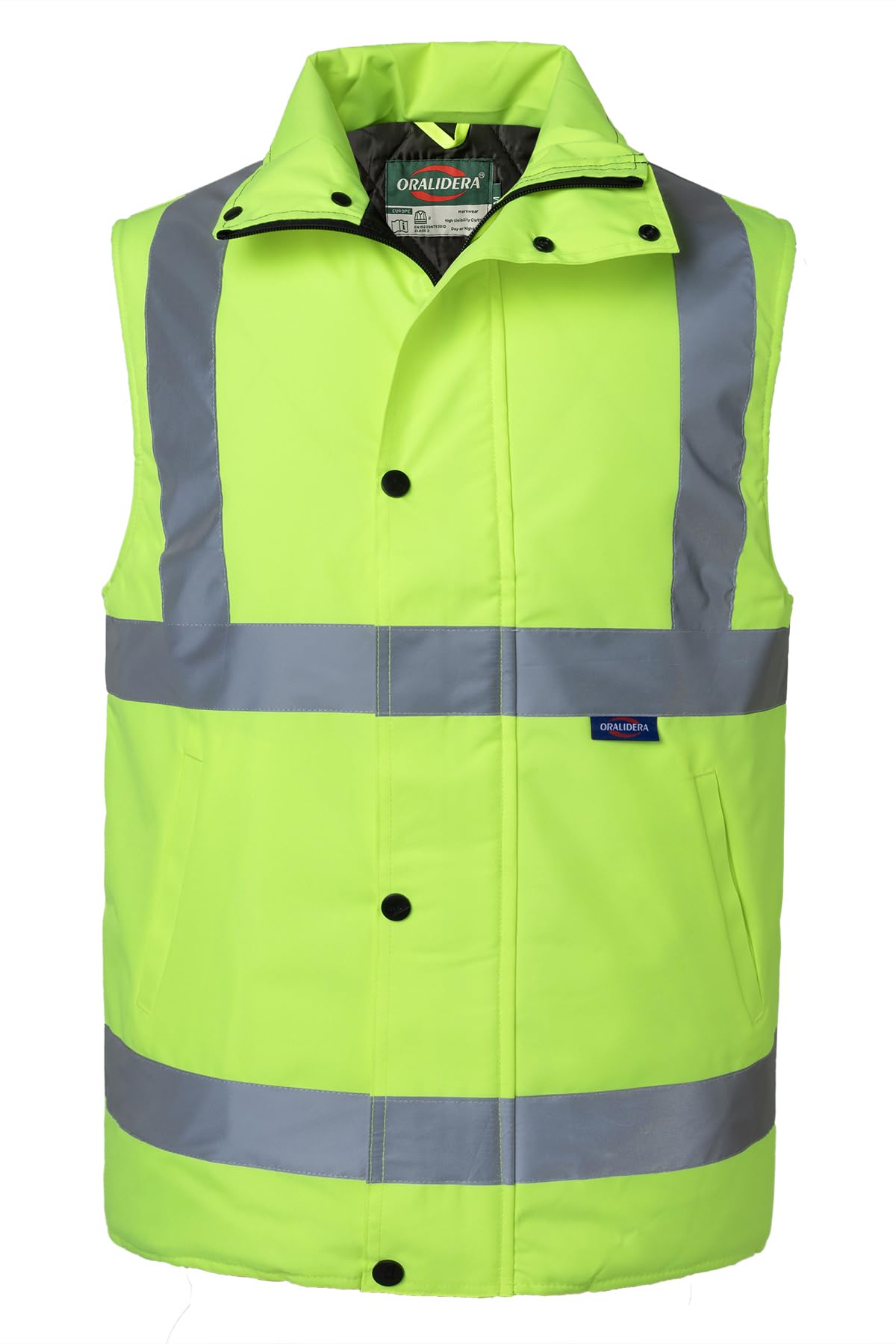 Oralidera Sicherheitsweste Warnschutzweste Warme Hohe Sichtbarkeit Arbeitsweste Winterweste Warnweste Reflektierendes Wasserdichte Funktionsweste