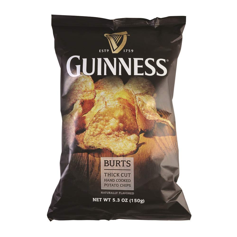 Burt's Guinness Original Thick Cut Potato Chips, 5.3 Ounce - SET OF 2