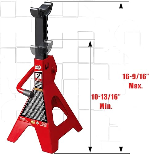 Miniatura 3 de BIG RED Torin Gato Hidráulico de Piso Trolley Combo con 2 Soportes de Gato, Capacidad de 2 Toneladas (T82001)