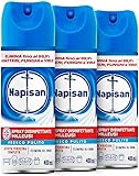 Napisan Spray Disinfettante Milleusi, Disinfettante Spray per Tessuti e Superfici, Fragranza Fresco Pulito, 1 Spray da 400ml (Confezione da 3)