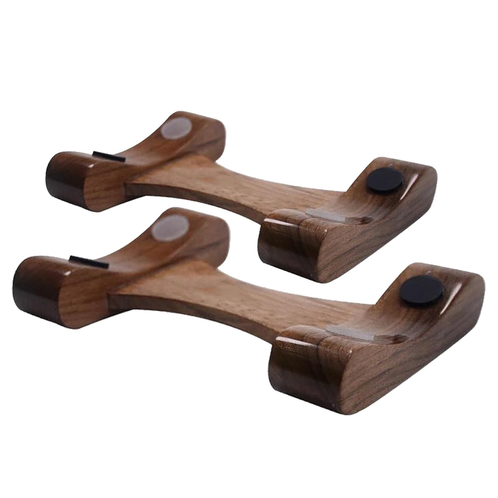 FORRTY Supporto per Manubri in Legno di Noce Contenitore per Manubri Rastrelliera Manubri 2 Confezioni Supporto per Manubri Set di Manubri Vassoio per Manubri 20X13X3cm