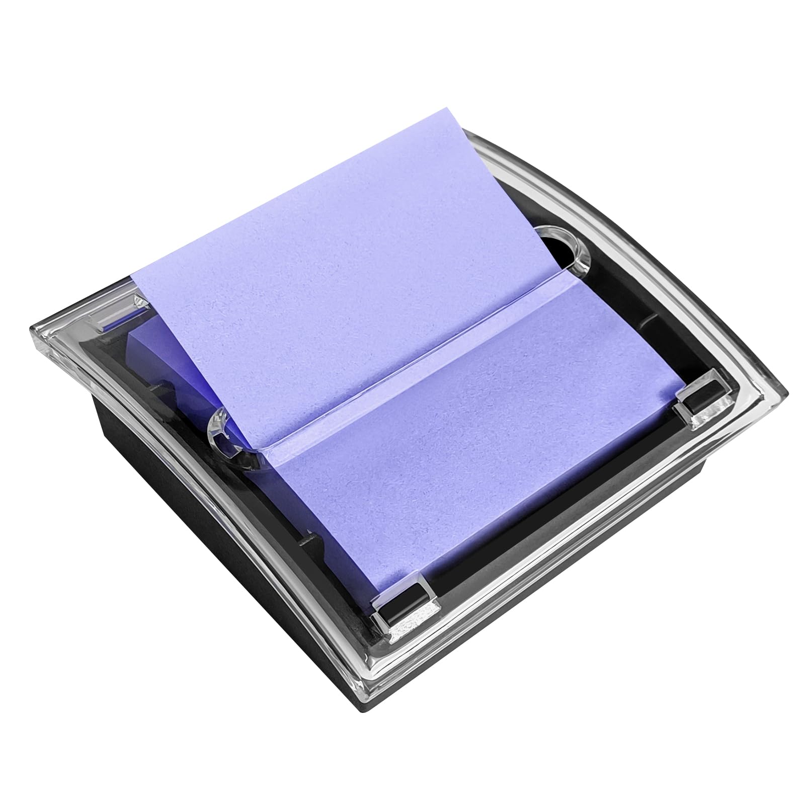 Photo 1 of WERJOURU Pop Up Sticky Note Dispenser, Black, 3x3 Inches