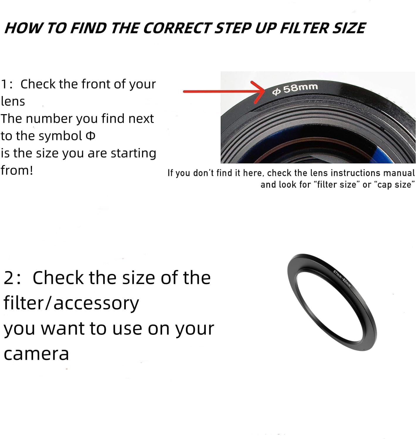 2 Adaptateurs Bague 67mm à 77mm Pour Objectif Photo - Montage Filtre, Bonnette - Aluminium Anodisé