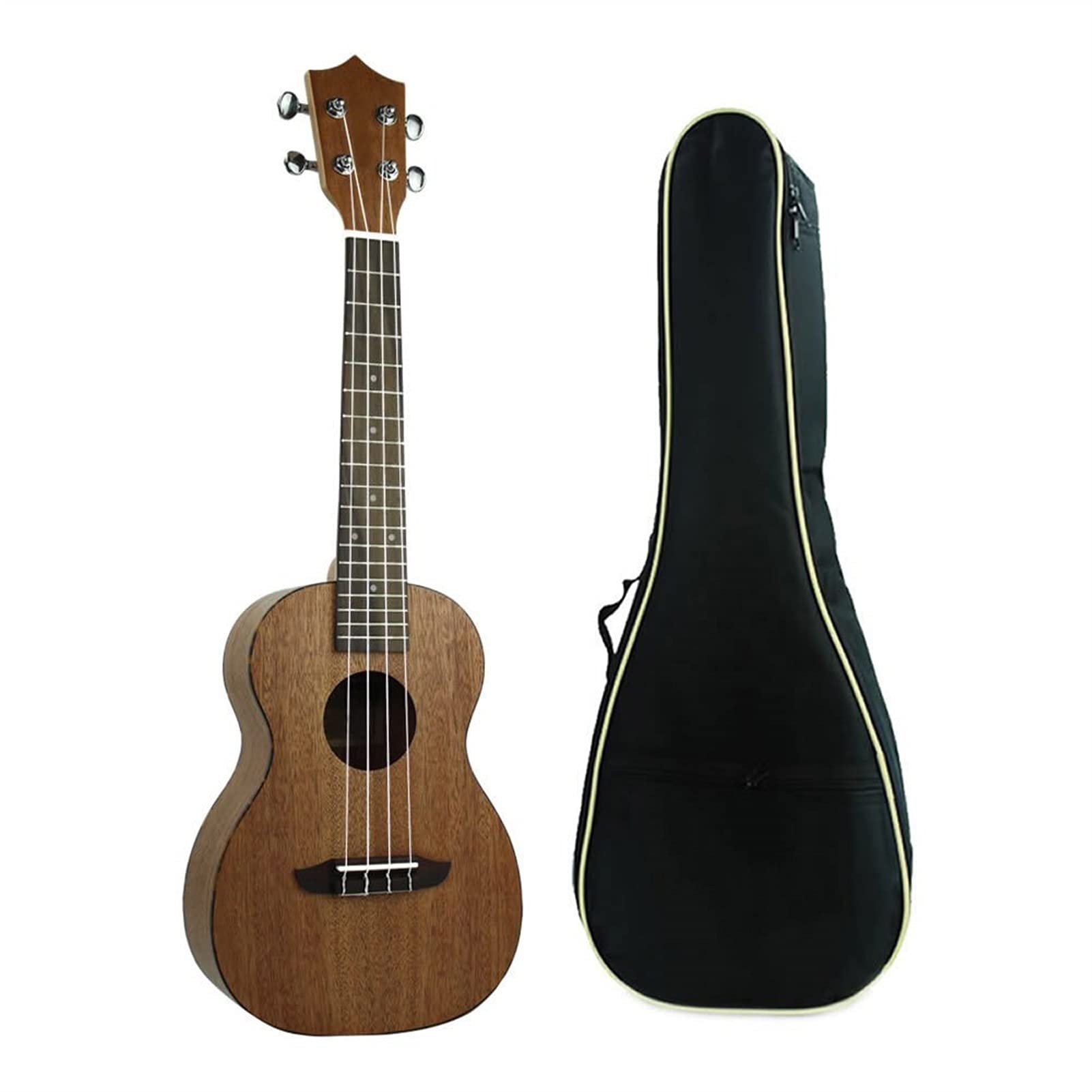 Ukulele koncertowe Początkujący Ukulele 23-calowa mini gitara koncertowa Hawaii Mahoń Ukelele Ukulele Podstrunnica z palisandru(Color:Uke with Bag)