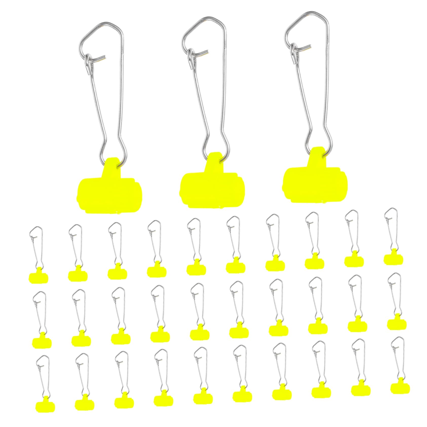 Abaodam Accessoires De Pêche Clips Mousquetons Appâts Mousqueton À Double Verrouillage Pince pour Filet De Pêche Équipement De Pêche Fermeture Éclair Matériel De Pêche en Mer