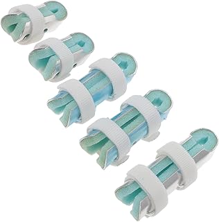 NOLITOY 5 Pçs Tala De Dedo Suporte De Polegar Ferramenta Suporte De Gatilho Suporte De Polegar Almofada Estabilizadora Suporte De Metal Imobilização Tala De Dedo Tala De Dedo Reto