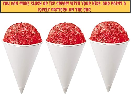 Miniatura 6 de Smygoods Vasos desechables de papel blanco (paquete de 200-4.5 onzas) ecológicos, a prueba de fugas, ideales para eventos, enfriadores de agua,