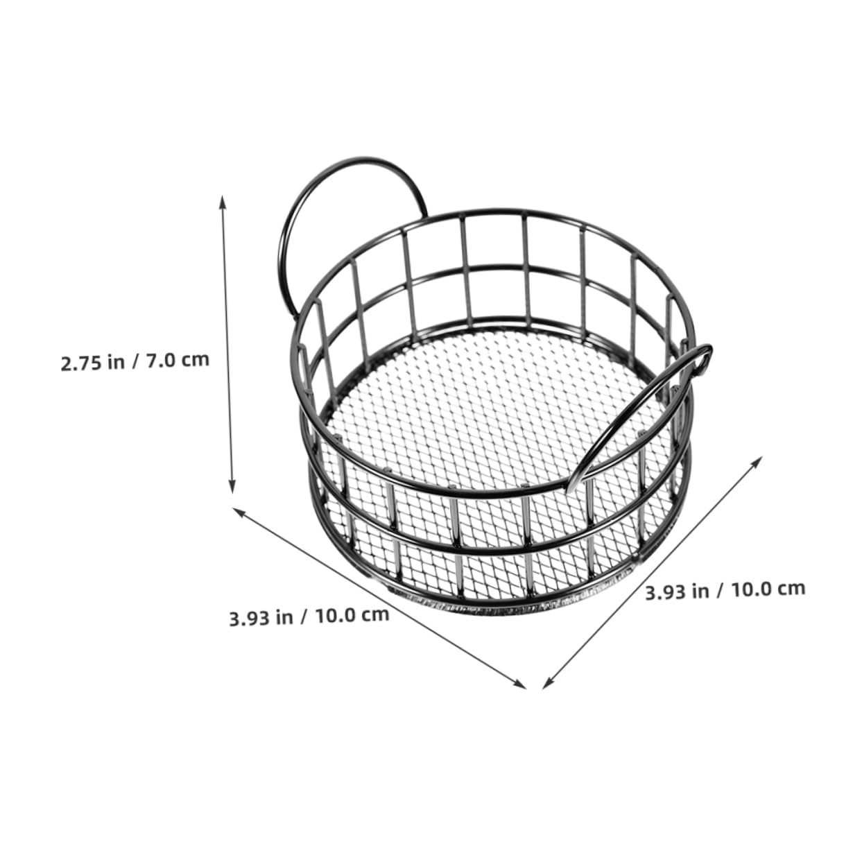 HOMSFOU 3pcs Wire Baskets Mesh Open Storage Bin for Organizing Paper Clips Jewelry Makeup Skincare and More Stylish Countertop Organizer
